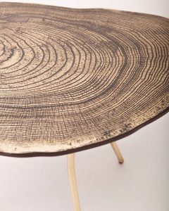 Wood round table