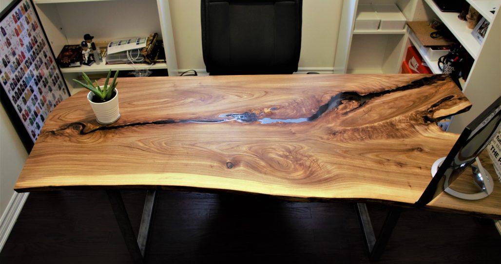 Live Edge Siberian Elm desk