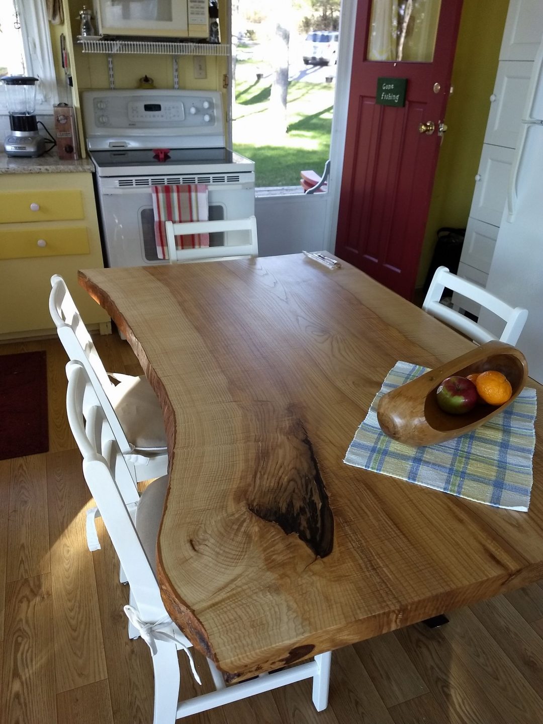 Live Edge White Ash Kitchen Table Wood Slabs