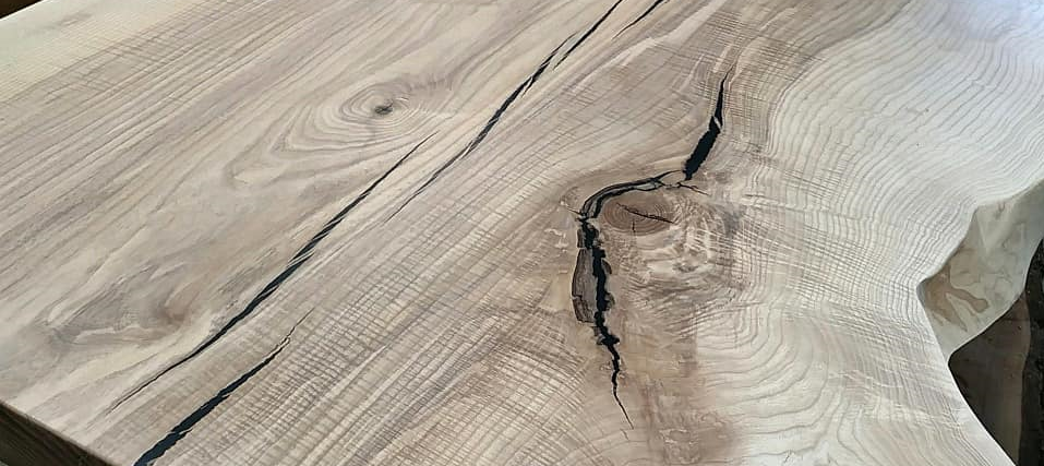 Live Edge Ash Slab Table