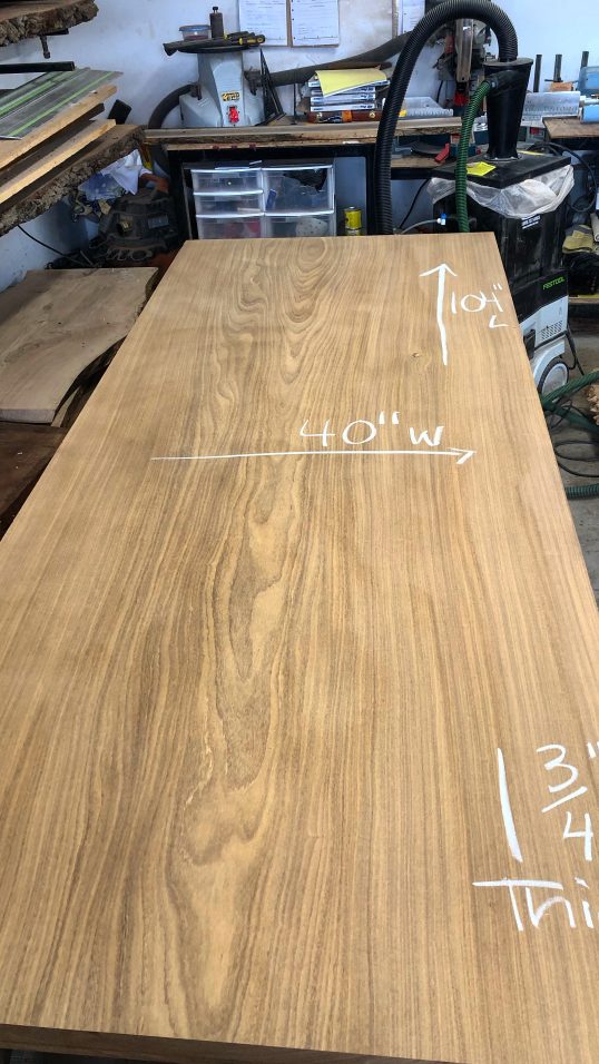 Afromasia Table Wood Slab
