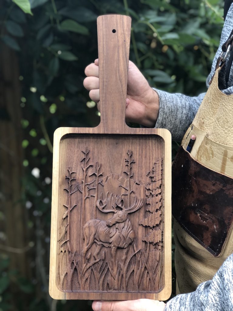 Moose Wood Carving