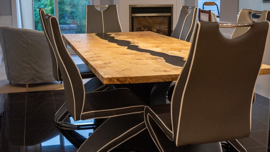 Mappa Burl Epoxy River Table