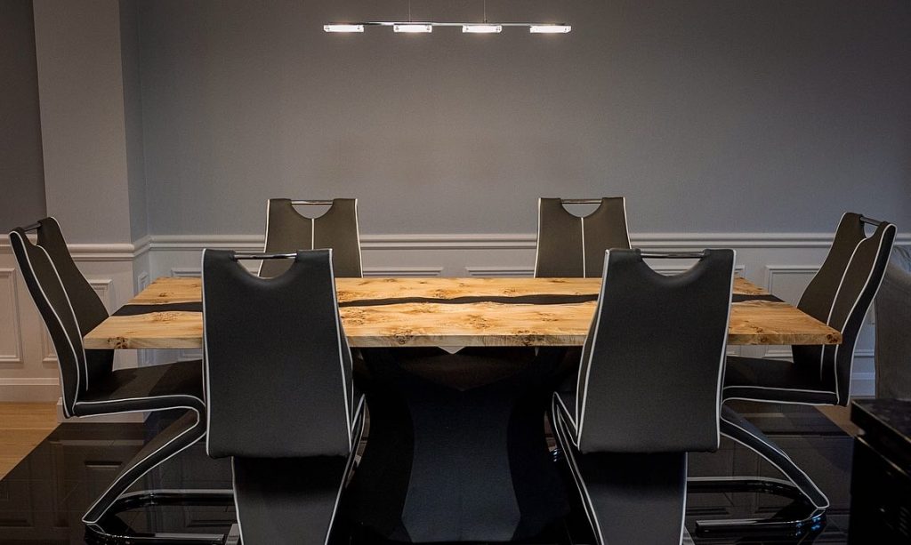 Mappa Burl Epoxy River Table