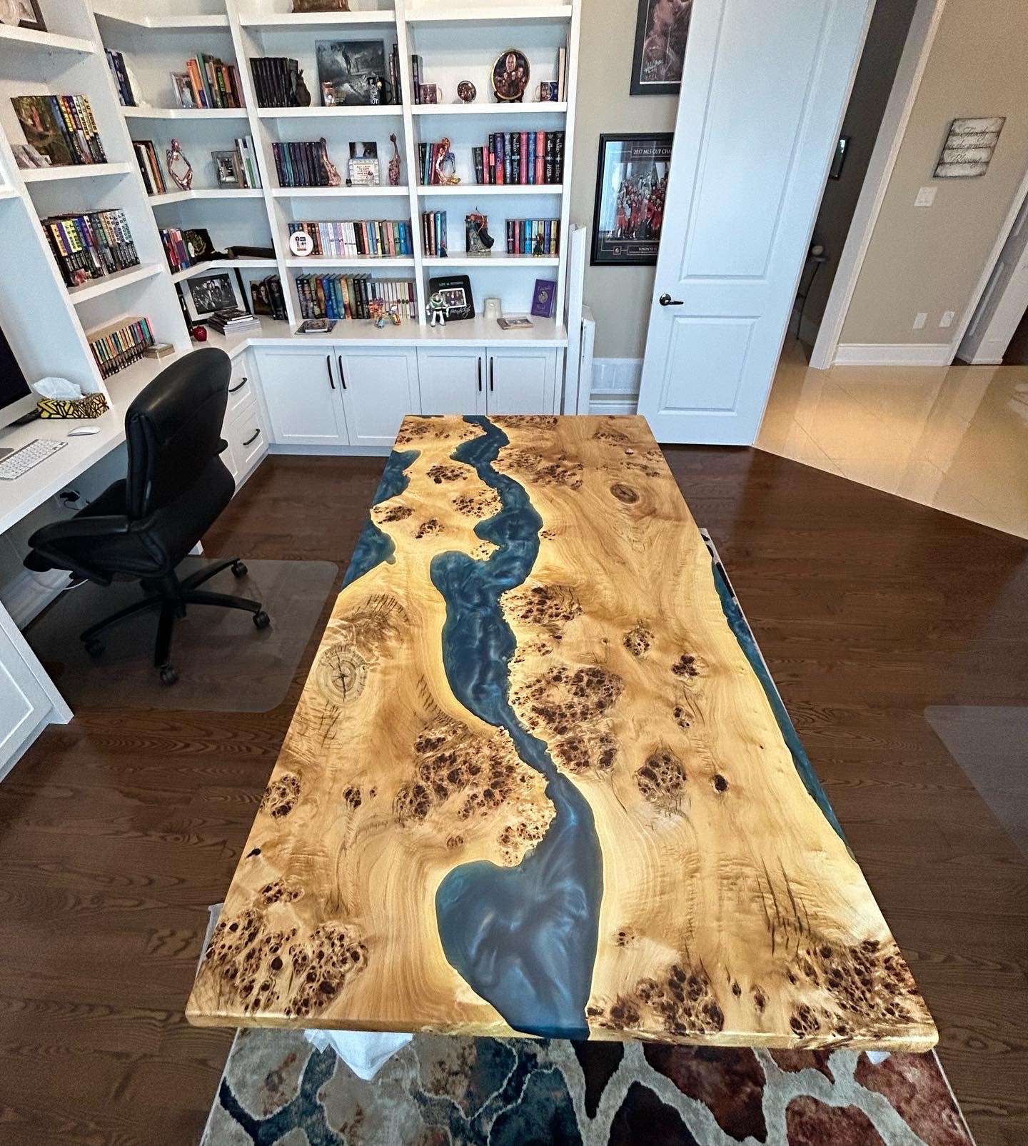 Mappa burl epoxy river table Wood Slabs