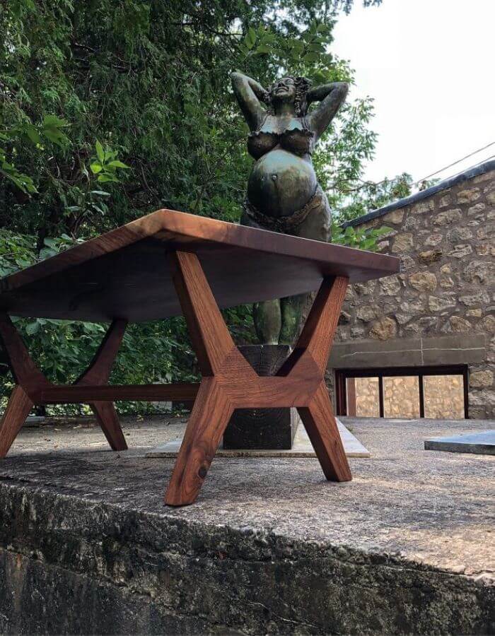 Modern Black Walnut Coffee Table
