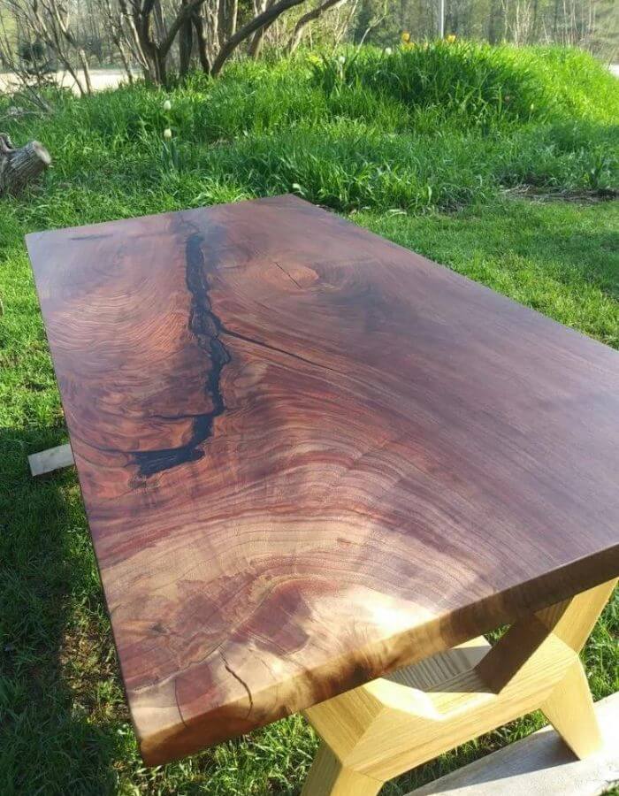 Modern Walnut and Ash Coffee Table