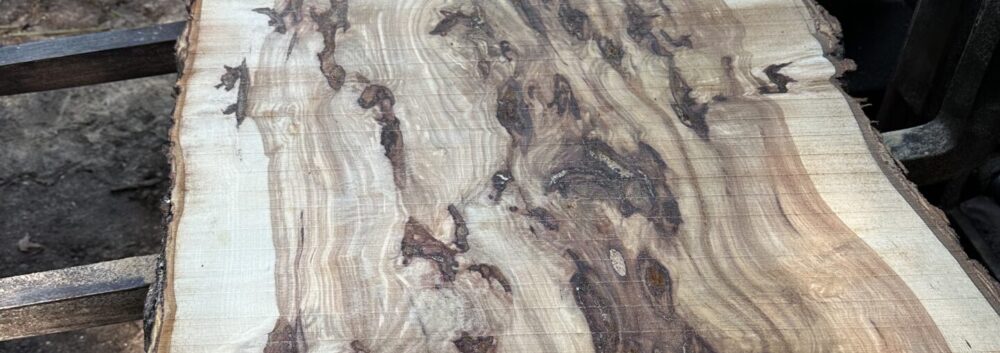 Live Edge Hickory Wood Slab